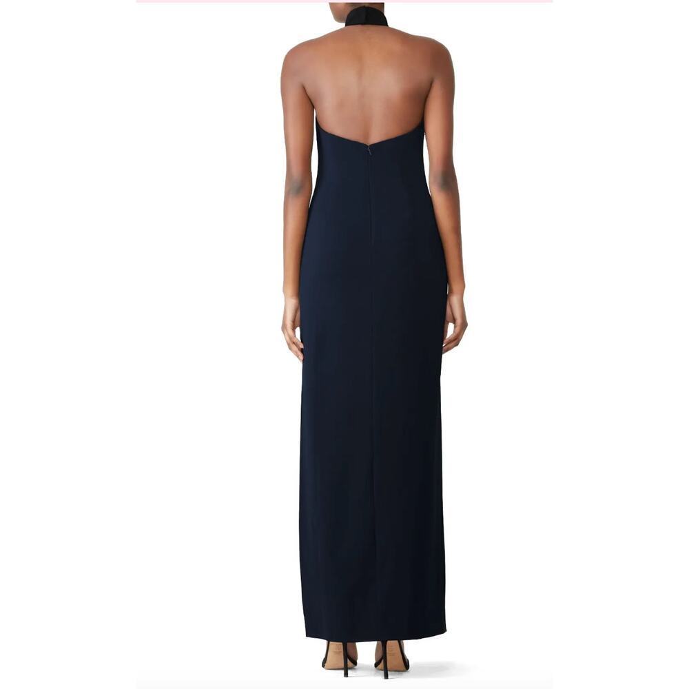Badgley Mischka Two Tone High Neck Gown Size 8 - Picture 2 of 7